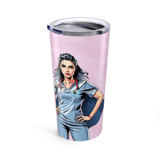 Nurse Appreciation Tumbler 20oz - Pink Hero Design