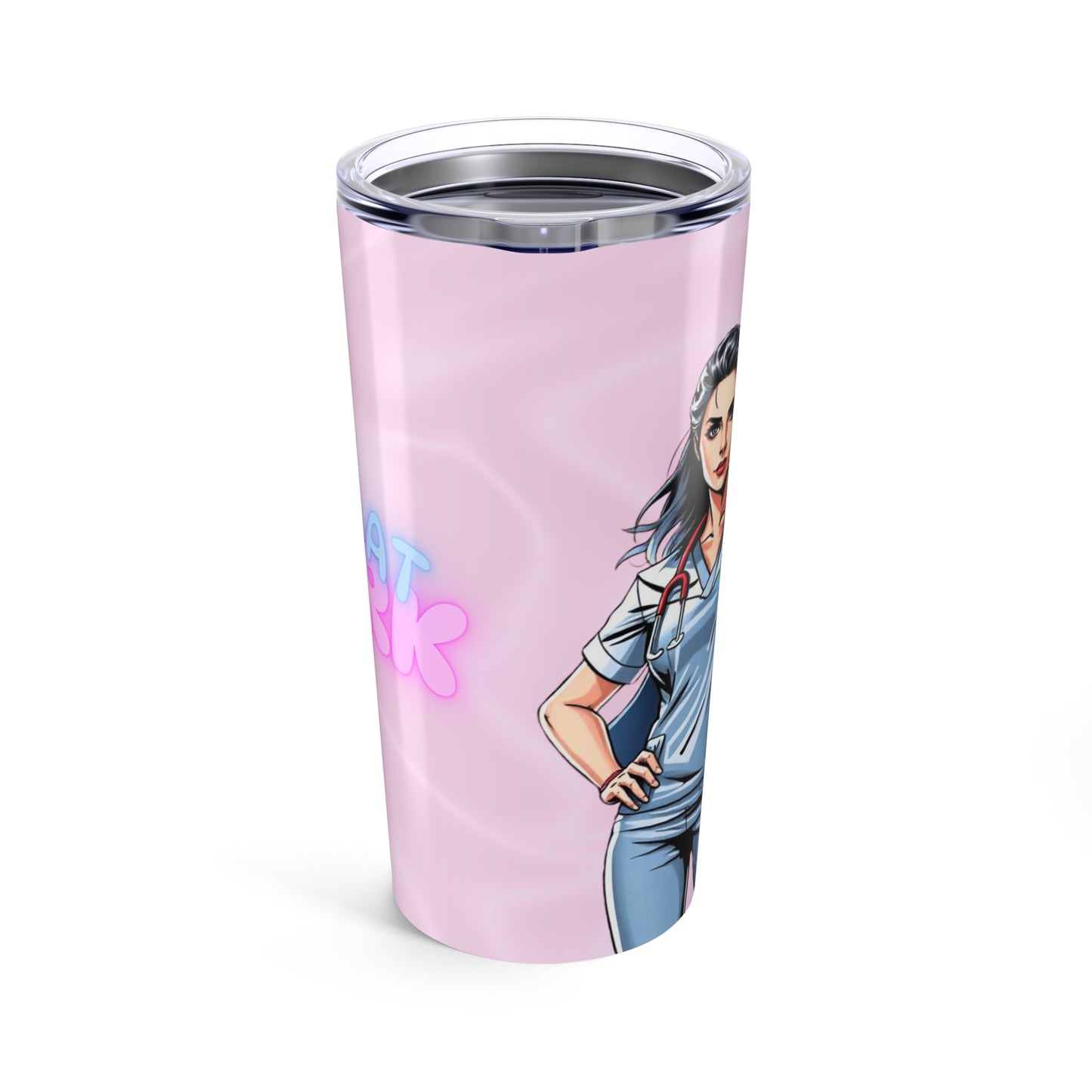 Nurse Appreciation Tumbler 20oz - Pink Hero Design